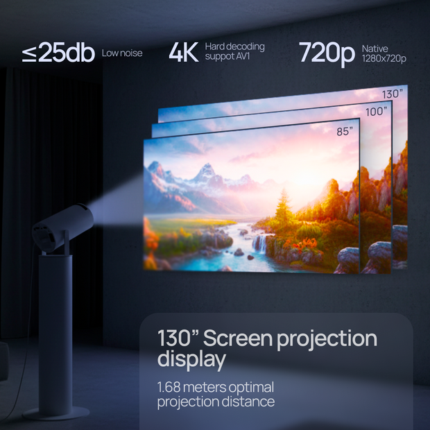 Portable Pro Projector By Ruvier